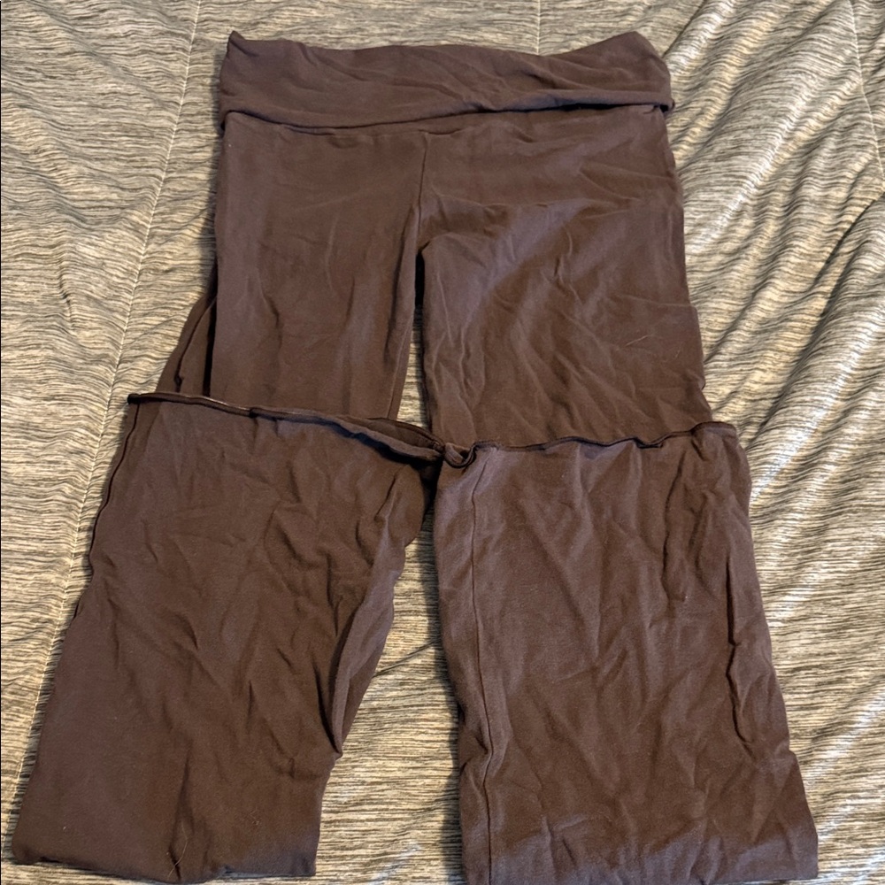 SKIMS COTTON JERSEY FOLDOVER PANTS